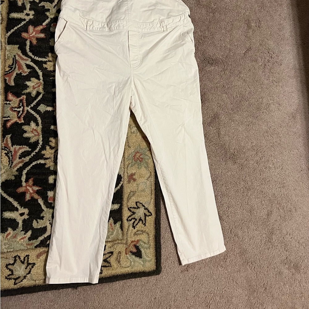 SOLD! Sz 14 The Nines by Hatch Maternity Overalls Light Pink - Picture 4 of 9